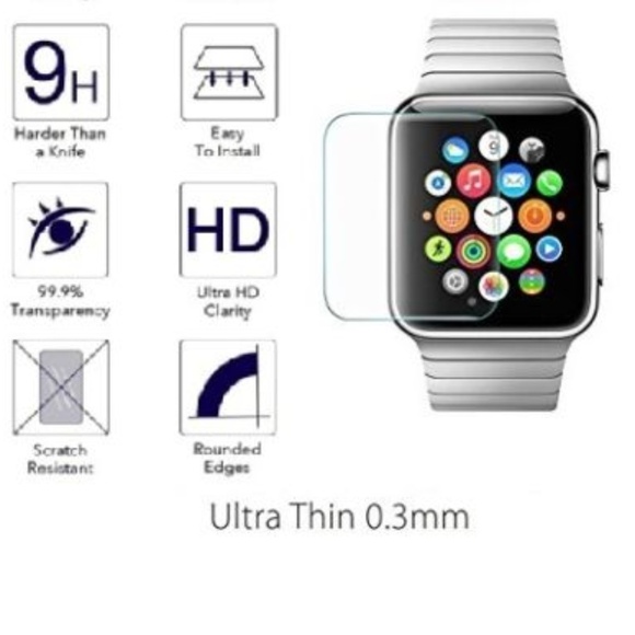 NEW Apple Watch Tempered Glass Screen Protector - Picture 2 of 3